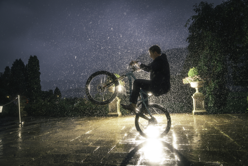 groom bike wheelie in the rain groom bike wheelie in the rain